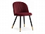 Gabi wine red / black Стул на металлокаркасе, велюр - миниатюра