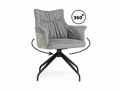 Kaser 360 крутящийся grey / black Стул на металлокаркасе - фото №1, Woodville25027