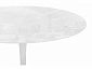 Tulip 90 super white glass Стол стеклянный - фото №4