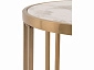 Стол журнальный STOOL GROUP Алиада 55*55 Светлая керамика/шампань  - фото №5