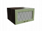 Шкаф ВГ610 верхний горизонтальный со стеклом Ницца ДБК/ДУБ/ОЛИВ Ф86 - фото №2