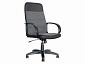 Офисное кресло Office Lab standart-1581 Эко кожа черный / ткань серая - фото №2