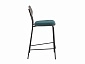 Стул полубарный STOOL GROUP Casey Темно-бирюзовый, с серой экокожей - фото №4