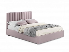 Мягкая кровать Olivia 1600 лиловая с подъемным механизмом - фото №1, mebel_stock_4359