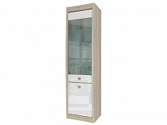 Шкаф 2-х дверный со стеклом Ксено - фото №1