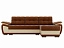 Угловой диван Нестор (Риттэр) Правый, рогожка, экокожа - миниатюра