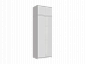 Челси Шкаф 2-х створчатый платяной + антресоль к шкафу 800 (Белый глянец, Дуб Сонома) - фото №3