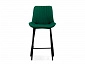 Седа велюр зеленый / черный Барный стул - фото №4