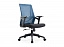 Кресло офисное,вращающееся LJ-2201В BLUE+BLACK (610*500*1070), LJ-2201В BLUE+BLACK ИМП,  - миниатюра