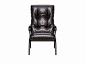 Кресло для отдыха Модель 61 Венге текстура, к/з Varana DK-BROWN - фото №3