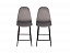 Комплект полубарных стульев Симпл, темно-серый, бархат - миниатюра