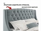 Мягкая кровать "Stefani" 1800 серая с ортопед. основанием с матрасом PROMO B COCOS - фото №6