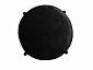 Комплект 2 шт. Табурет DikLine, M18 черный, ножки черные - фото №3