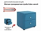 Мягкая кровать "Stefani" 1600 синяя с подъемным механизмом - фото №17