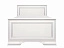 Кровать Кентаки (90х200), белый - миниатюра