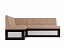 Кухонный угловой диван Нотис Левый (98х170), велюр - миниатюра