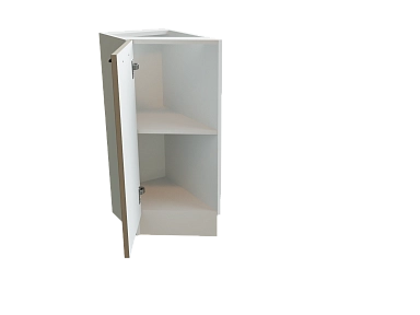 Шкаф НТ300 с 1-ой дверью Мемфис БЕЛ/АТЛ/СЕР Ф20 - фото №1, 888_ММК-00001358