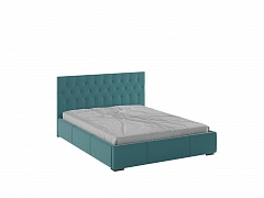 Октавия Кровать интерьерная 160 бирюза ромб, ПМ - фото №1, mdmdm-42908-117487