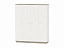 Шкаф 4х дверный Лайн 4-75921 Белый/дуб крафт серый, белый - миниатюра