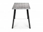 Тринити Лофт 120 25 мм бетон / матовый черный Стол деревянный - фото №7