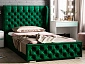 Кровать с подъемным механизмом Франческа 120х200, зеленый - фото №2