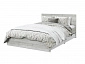 Кровать с латами и ящиками Лори 140х200, дуб серый - фото №2