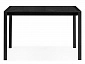 Линдисфарн 120(170)х80х75 черный Стол стеклянный - фото №3