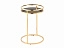 Журнальный столик STOOL GROUP STOOL GROUP Гестия 41*60 Стекло черное, сталь золото, сталь - миниатюра