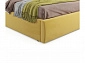 Мягкая кровать с тумбами Ameli 1600 желтая с подъемным механизмом - фото №8
