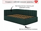 Мягкая кровать Milena 1200 изумруд с ортопедическим основанием - фото №6