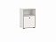 Шкаф комбинированный Дакота 68.07 белый, белый - миниатюра
