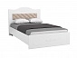 Кровать 1200 с мягким элементом Италия ИТ-7 + ИТ-7А белое дерево - фото №3