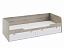 Кровать с 2 ящиками Ривьера (80х200), белый - миниатюра