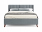 Мягкая кровать Betsi 1600 серая с подъемным механизмом - фото №7