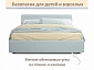 Мягкая кровать Skandi 1600 мята пастель с подъемным механизмом - фото №8