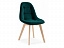 Filip green / wood Стул деревянный, велюр - миниатюра