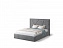 Кровать с подъемным механизмом Индиго 120х200, серый, микровелюр - миниатюра