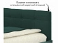 Мягкая кровать-тахта Bonna 1200 изумруд c подъемным механизмом - фото №5