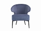 Кресло лаунж STOOL GROUP Royal Stripes Велюр синий  - фото №3