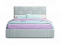 Мягкая кровать Tiffany 1600 мята пастель с ортопедическим основанием с матрасом PROMO B COCOS - фото №5