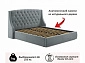 Мягкая кровать "Stefani" 1800 серая с ортопед. основанием с матрасом PROMO B COCOS - фото №5