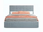 Мягкая кровать Tiffany-О 1600 серая с подъемным механизмом - фото №3