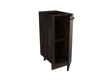 Шкаф Н300 с 1-ой дверью Мемфис ДБК/ЧЕР/ТФ Ф10 - фото №1, 888_ММК-00040389