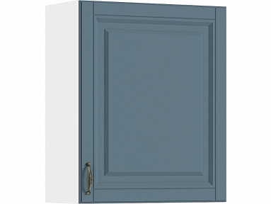Кухня Престиж 2,4м Браш Блю (Белый, Браш Блю) - фото №1, mdmMF-000105716