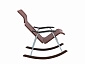 Кресло-качалка складная "Белтех", к/з коричневый - фото №4
