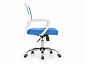 Ergoplus белое / голубое Компьютерное кресло - фото №5