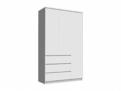 Челси Шкаф 1200 (Белый глянец, Белый) - фото №1, mdmMF-000085034