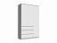 Челси Шкаф 1200 (Белый глянец, Белый), ЛДСП - миниатюра