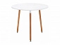 Lorini 90 white / wood Стол деревянный - фото №2