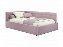Мягкая кровать-тахта Bonna 1200 лиловая c подъемным механизмом - фото №1, mebel_stock_20306